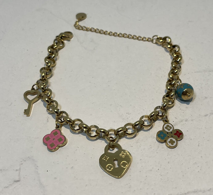 Stainless Steel Gold Plated Bracelet