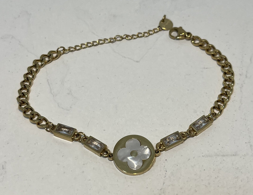 Stainless Steel Gold Plated Bracelet