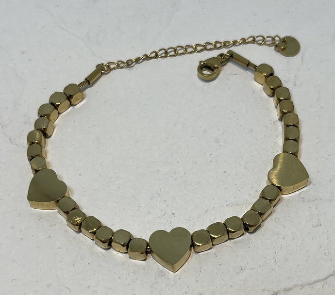 Stainless Steel Gold Plated Bracelet