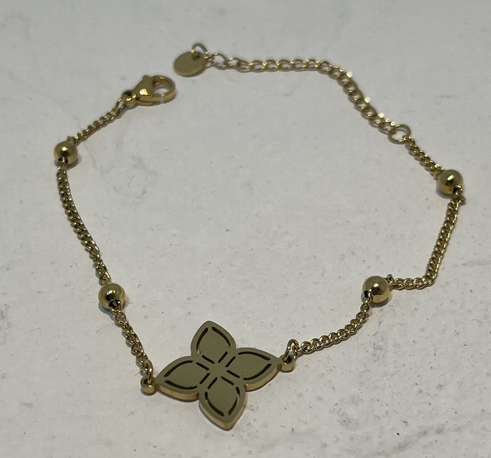 Stainless Steel Gold Plated Bracelet