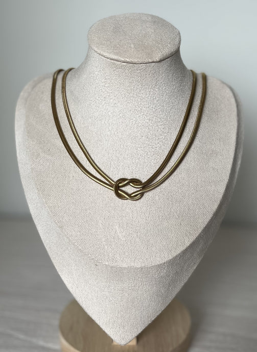 Stainless Steel Gold Plated Necklace