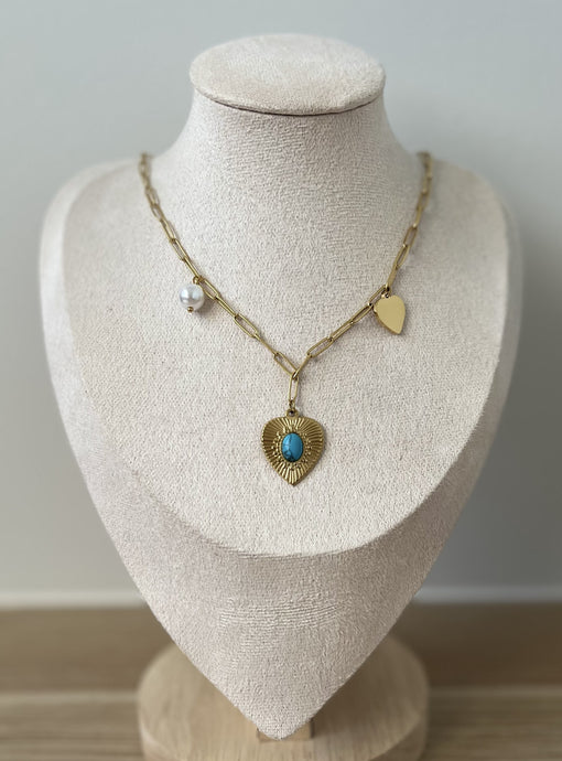 Stainless Steel Gold Plated Necklace
