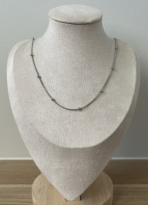 Stainless Steel Silver Plated Necklace