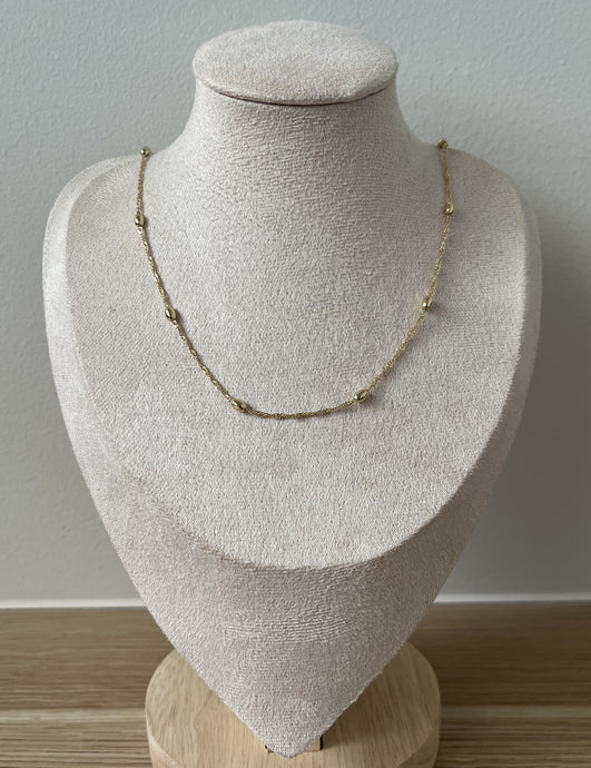 14K Gold Plated Brass Necklace