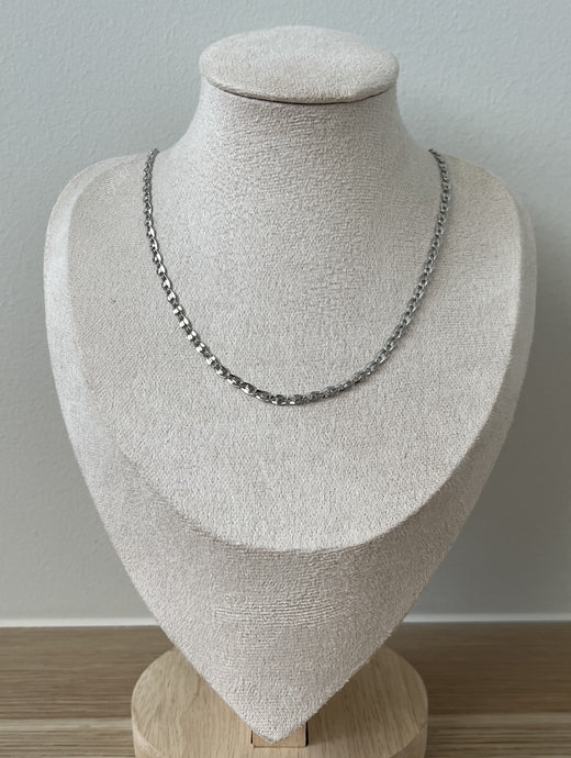 Silver Plated Brass Necklace