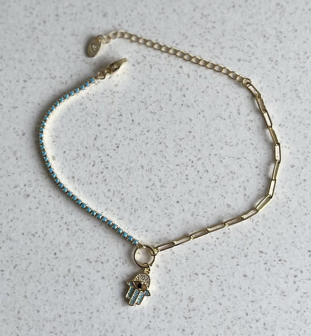 14K Gold Plated Brass Bracelet