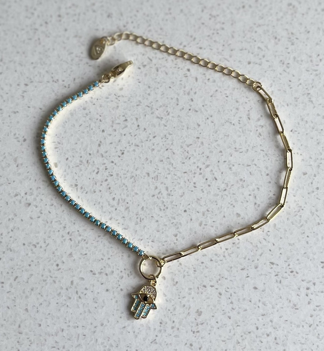 14K Gold Plated Brass Bracelet