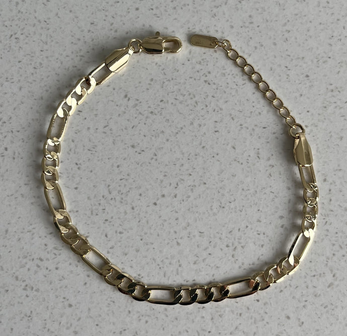 14K Gold Plated Brass Bracelet