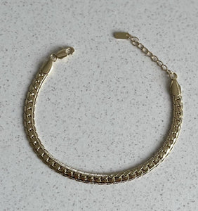 14K Gold Plated Brass Bracelet