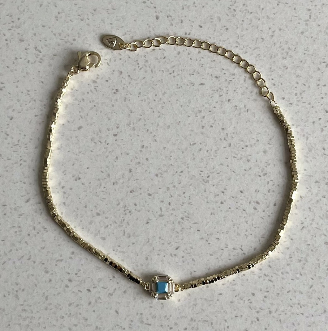 14K Gold Plated Brass Bracelet