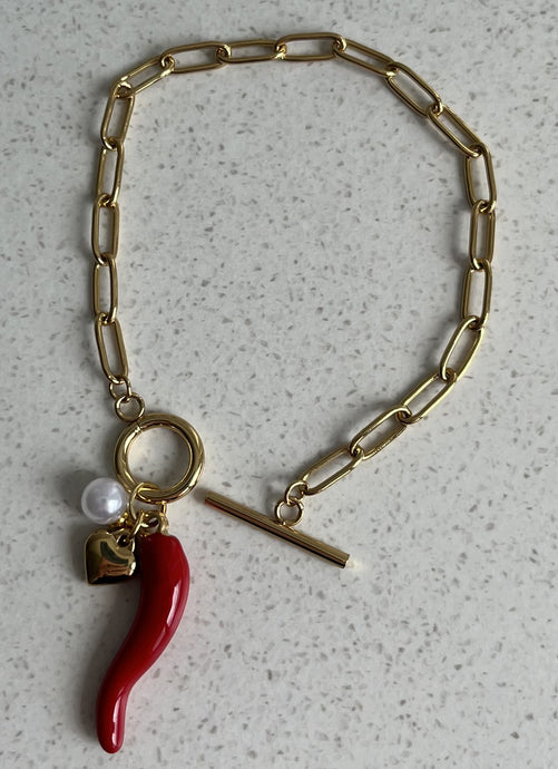 Stainless Steel Gold Plated Bracelet