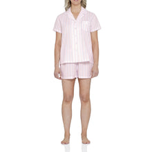 Load image into Gallery viewer, Valencia Stripe Shortie Pyjama Set