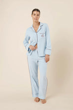Load image into Gallery viewer, Isabella Brushed Cotton PJ Set - Blue