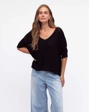 Load image into Gallery viewer, Cropped Sleeve Knit Top