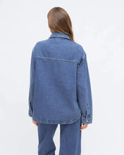 Load image into Gallery viewer, Denim Oversized Button Through Shirt