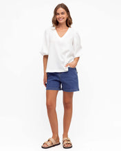 Load image into Gallery viewer, Puff Sleeve V Neck Top