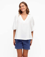 Load image into Gallery viewer, Puff Sleeve V Neck Top