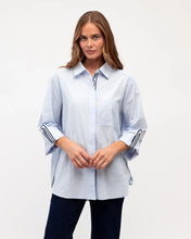 Load image into Gallery viewer, STRIPE TRIM SHIRT