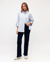 Load image into Gallery viewer, STRIPE TRIM SHIRT