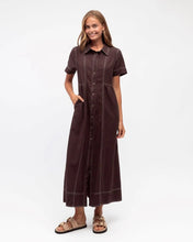 Load image into Gallery viewer, CONTRAST STITCH MIDI DRESS