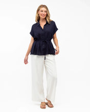 Load image into Gallery viewer, AZURE WEEKEND TIE FRONT SHIRT