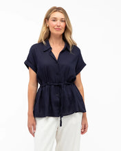Load image into Gallery viewer, AZURE WEEKEND TIE FRONT SHIRT