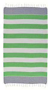 Marine Authentic Turkish Towel - Green/Blue