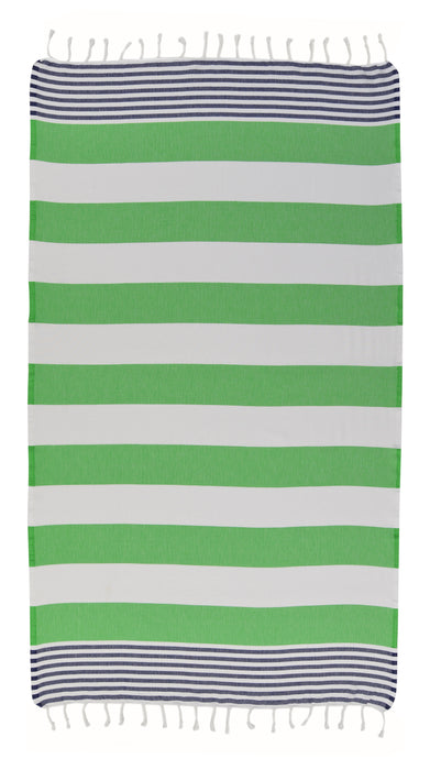 Marine Authentic Turkish Towel - Green/Blue