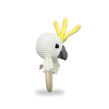 Load image into Gallery viewer, Sunny the Cockatoo Ring Rattle