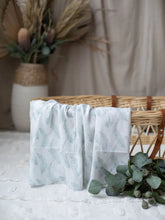 Load image into Gallery viewer, Grey Feather Muslin Swaddle