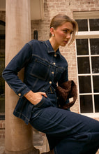 Load image into Gallery viewer, Denim Jacket with Adjustable Back Tab
