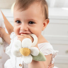 Load image into Gallery viewer, Daisy Teething Ring Rattle - Whimsical Wonderland