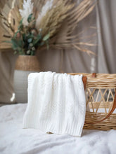 Load image into Gallery viewer, Fern Cotton Knitted Bassinet Blanket