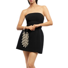 Load image into Gallery viewer, JADEN Pearl &amp; Silver Chainmail Bag
