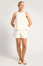 Load image into Gallery viewer, Cotton Linen Panel Stitching Detail Top And Shorts Set