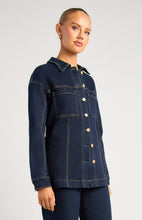 Load image into Gallery viewer, Denim Jacket with Adjustable Back Tab