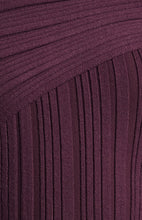 Load image into Gallery viewer, Side Gold Ring Asymmetric Neckline Knit Top