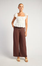 Load image into Gallery viewer, Textured Pants With Elastic Waistband And Bead Toggle Detail