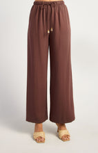Load image into Gallery viewer, Textured Pants With Elastic Waistband And Bead Toggle Detail