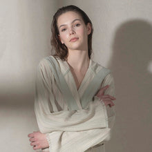 Load image into Gallery viewer, Adel Mini Waffle Bathrobe - Black